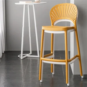 mobiliario-contract-taburete abanico apilable polipropileno amarillo 1